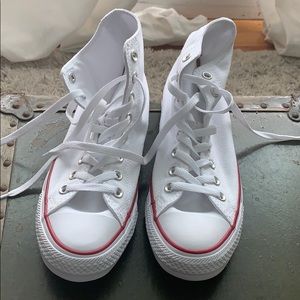 White Converse High Tops